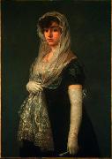 Joven dama con mantilla y basquina, Francisco de Goya